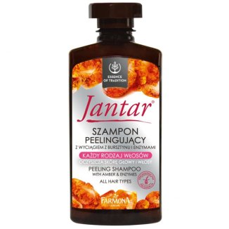 Farmona Jantar, szampon peelingujący z wyciągiem z bursztynu i enzymami, 330 ml - zdjęcie produktu