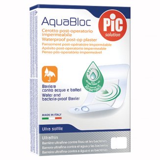 Pic Solution AquaBloc, plastry pooperacyjne, antybakteryjne, wodoodporne, 5 cm x 7 cm, 5 sztuk - zdjęcie produktu