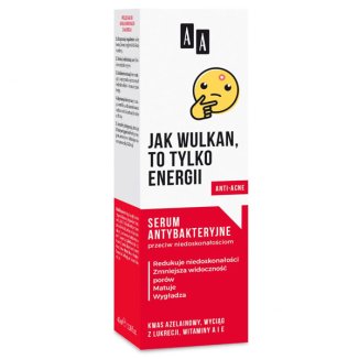 AA Emoji, serum antybakteryjne przeciw niedoskonałościom, 40 ml AA Emoji, serum antybakteryjne przeciw niedoskonałościom, 40 ml - zdjęcie produktu