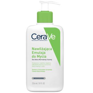 CeraVe, emulsja nawilżająca do mycia, skóra normalna i sucha, 236 ml - zdjęcie produktu