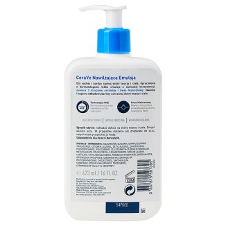 CeraVe, emulsja nawilżająca z ceramidami, skóra sucha i bardzo sucha, 473 ml - 2 CeraVe, emulsja nawilżająca z ceramidami, skóra sucha i bardzo sucha, 473 ml - 2 - zdjęcie produktu