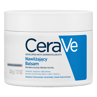 CeraVe, balsam nawilżający do twarzy i ciała z ceramidami, skóra sucha, 340 g - zdjęcie produktu