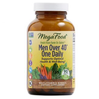 Mega Food, Men Over 40 One Daily, organiczna multiwitamina dla mężczyzn 40 +, 90 tabletek - zdjęcie produktu