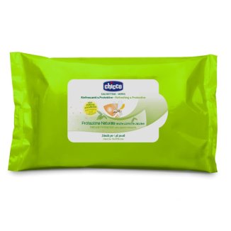 Chicco, chusteczki nawilżane, odstraszające komary, od 2 miesiąca, 20 sztuk - zdjęcie produktu