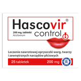 Hascovir Control 200 mg, 25 tabletek - miniaturka zdjęcia produktu