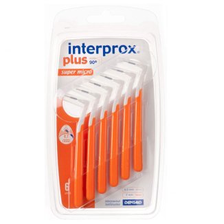 Interprox Plus Super Micro, szczoteczki międzyzębowe, PHD 0,7, pomarańczowe, 6 sztuk - zdjęcie produktu