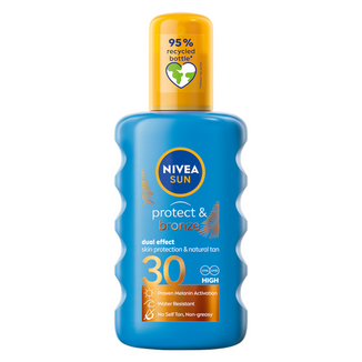 Nivea Sun Protect & Bronze, spray do opalania aktywujący opaleniznę, SPF 30, 200 ml - zdjęcie produktu