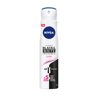 Nivea, antyperspirant w sprayu, Invisible Black & White, Clear, 250 ml - zdjęcie produktu