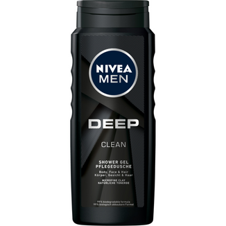 Nivea Men, żel pod prysznic 3w1 do twarzy, ciała i włosów, Deep Clean, 500 ml - zdjęcie produktu