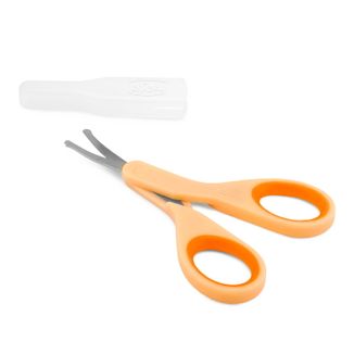 Chicco, nożyczki do paznokci, pomarańczowe, od urodzenia, 1 sztuka - zdjęcie produktu