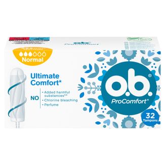 O.B. ProComfort, tampony higieniczne, Normal, 32 sztuki - zdjęcie produktu