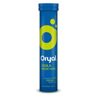 Oryal, smak limonkowo-cytrynowy, 20 tabletek musujących - zdjęcie produktu