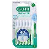 GUM Trav-Ler, szczoteczki międzyzębowe, 1,1 mm, zielone, 6 sztuk - miniaturka zdjęcia produktu