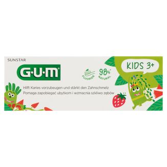Sunstar Gum Kids, pasta do zębów, 2-6 lat, 50 ml - zdjęcie produktu