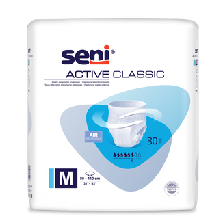 Seni Active Classic, majtki chłonne, Medium, 80-110 cm, 30 sztuk - zdjęcie produktu