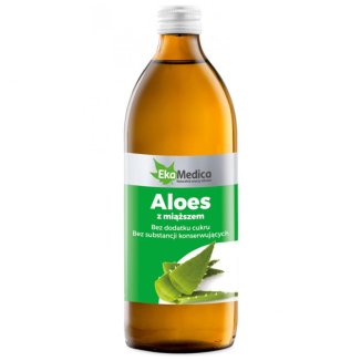 EkaMedica Aloes z miąższem, sok, 1000 ml - zdjęcie produktu