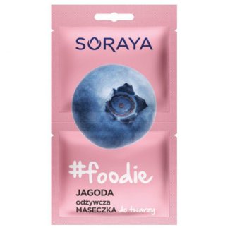 Soraya Foodie, odżywcza maseczka do twarzy, jagoda, 2 x 5 ml - zdjęcie produktu