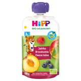 HiPP BIO od pokoleń, jabłka-brzoskwinie-owoce leśne, po 6 miesiącu, 100 g - miniaturka zdjęcia produktu