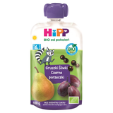 HiPP Mus owocowy Bio, gruszki, śliwki i czarne porzeczki, po 6 miesiącu, 100 g - miniaturka zdjęcia produktu