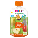 HiPP HiPPiS Mus owocowy Bio, gruszka, jabłko, mango i marakuja, po 6 miesiącu, 100 g KRÓTKA DATA - miniaturka zdjęcia produktu