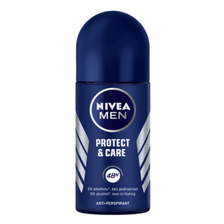 Nivea Men Protect & Care, antyperspirant roll-on dla mężczyzn, 48h, 50 ml - zdjęcie produktu