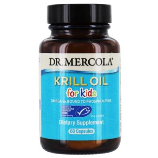 Dr Mercola Krill Oil for Kids, olej z kryla dla dzieci, 60 kapsułek KRÓTKA DATA - zdjęcie produktu