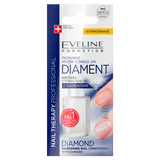 Eveline Cosmetics Nail Therapy Professional, utwardzająca odżywka do paznokci z diamentami, 12 ml - miniaturka zdjęcia produktu