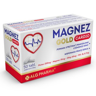Magnez Gold Cardio, 50 tabletek - zdjęcie produktu
