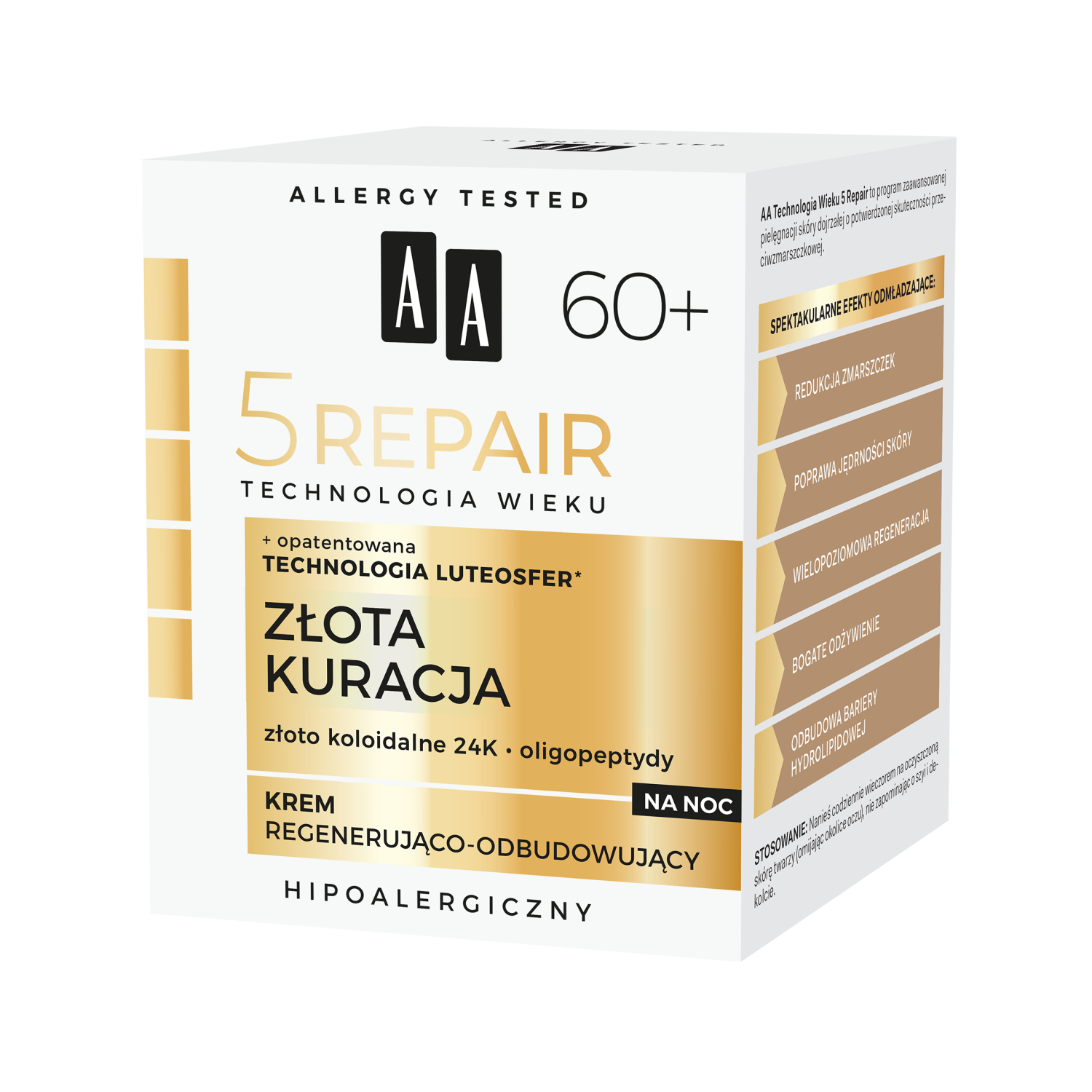 AA AA Technologia Wieku 5 Repair, Creme regenerierend-aufbauend 60+, für die Nacht, 50 ml — Inhaltsstoffe und Bewertung