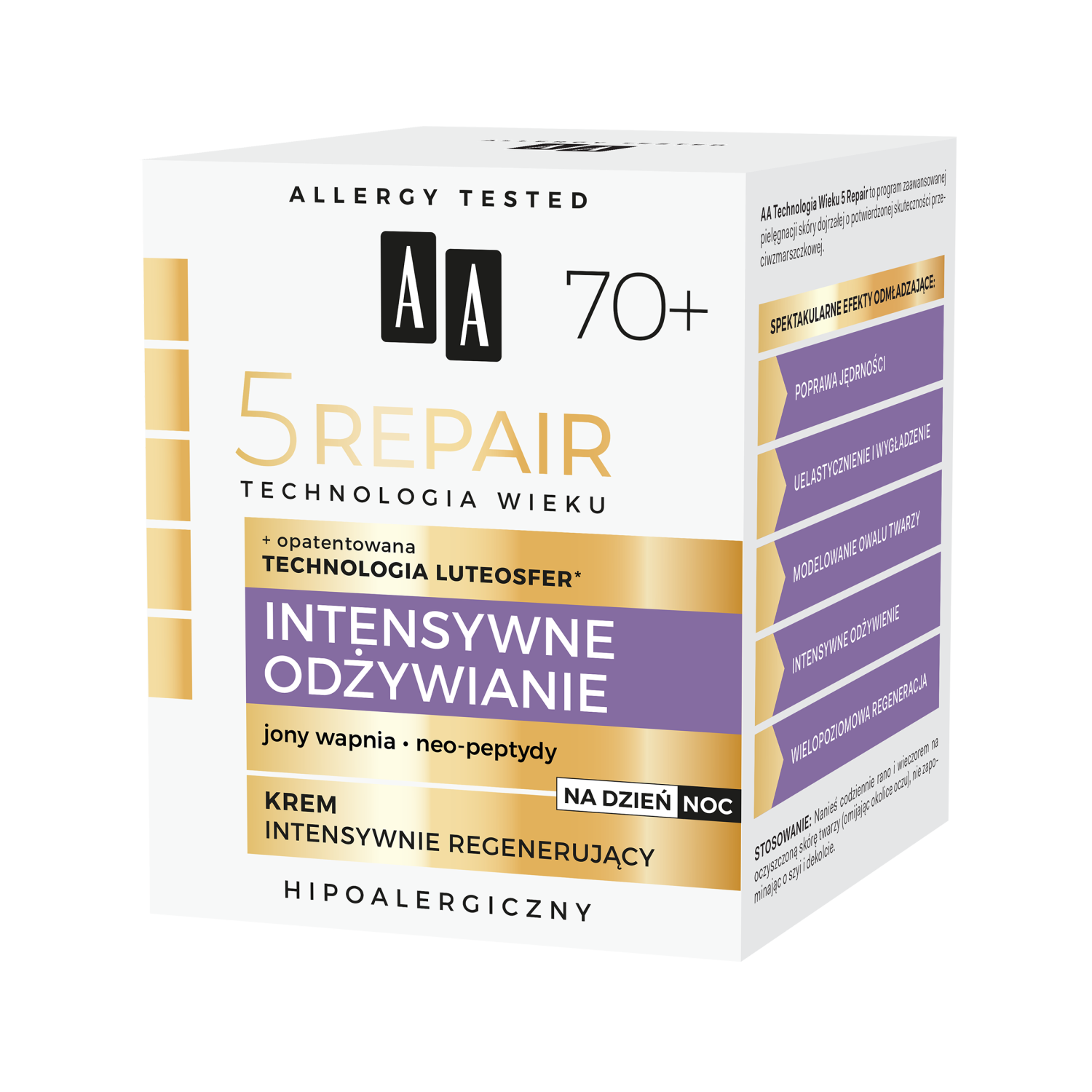 AA AA Technologia Wieku 5 Repair, Creme intensiv regenerierend 70+, 50 ml — Inhaltsstoffe und Bewertung