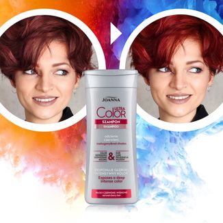 Joanna Ultra Color, szampon do włosów, odcienie czerwieni, 200 ml - 4 Joanna Ultra Color, szampon do włosów, odcienie czerwieni, 200 ml - 4 - zdjęcie produktu