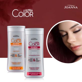 Joanna Ultra Color, szampon do włosów, odcienie czerwieni, 200 ml - 5 Joanna Ultra Color, szampon do włosów, odcienie czerwieni, 200 ml - 5 - zdjęcie produktu