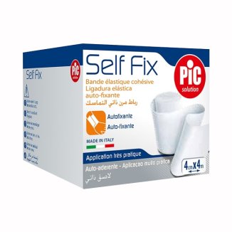 Pic Solution Self Fix, bandaż elastyczny, samoprzylepny, 4 cm x 4 m, 1 sztuka - zdjęcie produktu