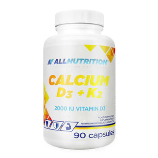 Allnutrition Calcium D3 + K2, wapń + witamina D 2000 IU + witamina K, 90 kapsułek - zdjęcie produktu