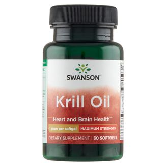 Swanson Krill Oil, olej z kryla antarktycznego, 30 kapsułek - zdjęcie produktu