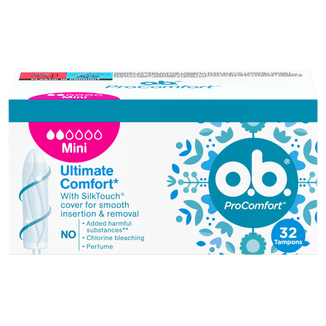 O.B. ProComfort, tampony higieniczne, Mini, 32 sztuki USZKODZONE OPAKOWANIE - zdjęcie produktu
