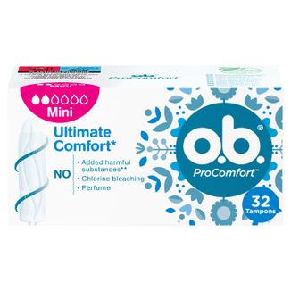 O.B. ProComfort, tampony higieniczne, Mini, 32 sztuki - zdjęcie produktu