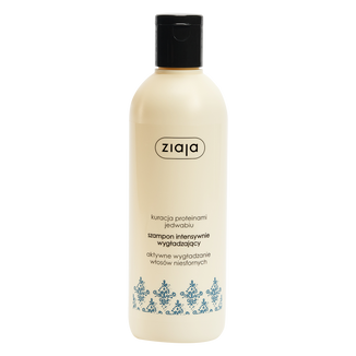 Ziaja, szampon intensywnie wygładzający do włosów niesfornych, proteiny jedwabiu, 300 ml - zdjęcie produktu
