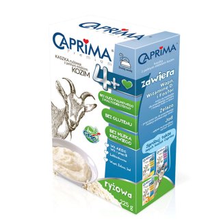 Caprima Premium Kaszka ryżowa z pełnym mlekiem kozim, bezglutenowa, po 4 miesiącu, 225 g - zdjęcie produktu