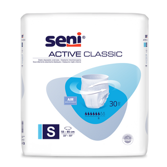 Majtki chłonne SENI ACTIVE, Classic Small, 30 sztuk Majtki chłonne SENI ACTIVE, Classic Small, 30 sztuk - zdjęcie produktu