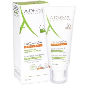 A-Derma Exomega Control, mleczko emolient, skóra sucha i skłonna do atopii, 200 ml - zdjęcie produktu