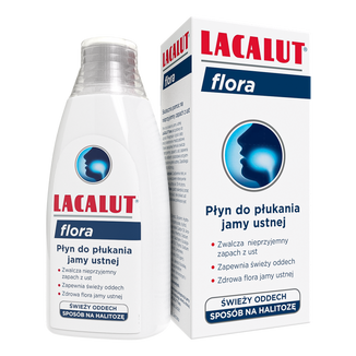 Lacalut Flora, płyn do płukania jamy ustnej, świeży oddech, 300 ml - zdjęcie produktu