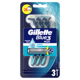 Gillette Blue 3 Cool, maszynki do golenia jednorazowe, 3 sztuki - miniaturka zdjęcia produktu