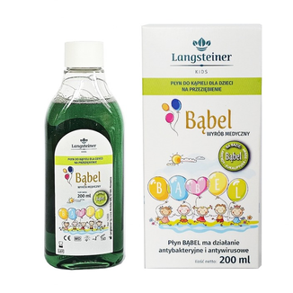 Langsteiner Kids Bąbel, płyn do kąpieli dla dzieci, na przeziębienie, 200 ml USZKODZONE OPAKOWANIE - zdjęcie produktu