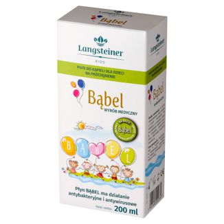 Langsteiner Kids Bąbel, płyn do kąpieli dla dzieci, na przeziębienie, 200 ml USZKODZONE OPAKOWANIE - zdjęcie produktu