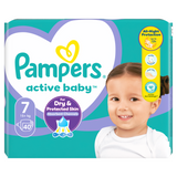Pampers Active Baby, pieluchy, rozmiar 7, 15+ kg, 40 sztuk - miniaturka zdjęcia produktu