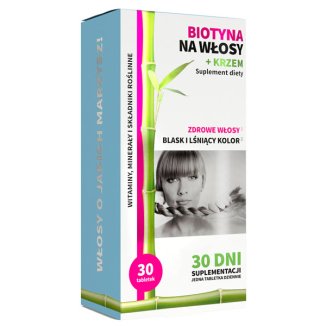 Noble Health Biotyna na włosy + krzem, 30 tabletek - zdjęcie produktu
