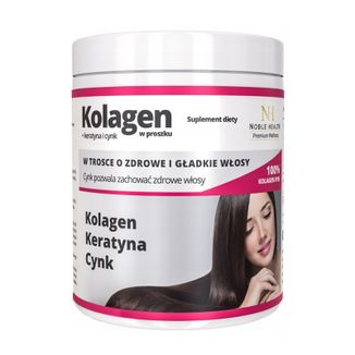 Noble Health Kolagen + Keratyna i Cynk, 100 g - zdjęcie produktu