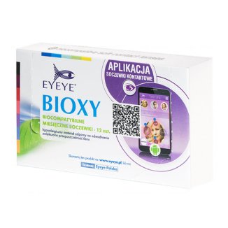 Soczewki kontaktowe Eyeye Bioxy, 30-dniowe, -0,75, 12 sztuk - zdjęcie produktu