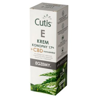 Cutis E-Egzema, krem konopny 17% + CBD, 120 ml - zdjęcie produktu